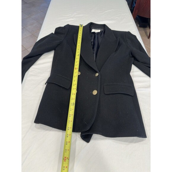 Talbots Petites‎ 8P Aberdeen Wool Blend Blazer Jacket  gold bottoms Lined - Picture 5 of 11